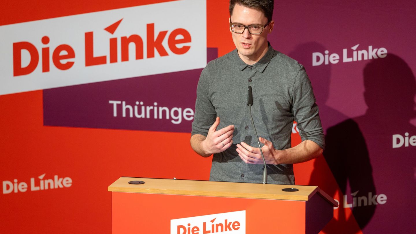 Parteitag Linke: Thüringer Linke wählt Parteispitze neu