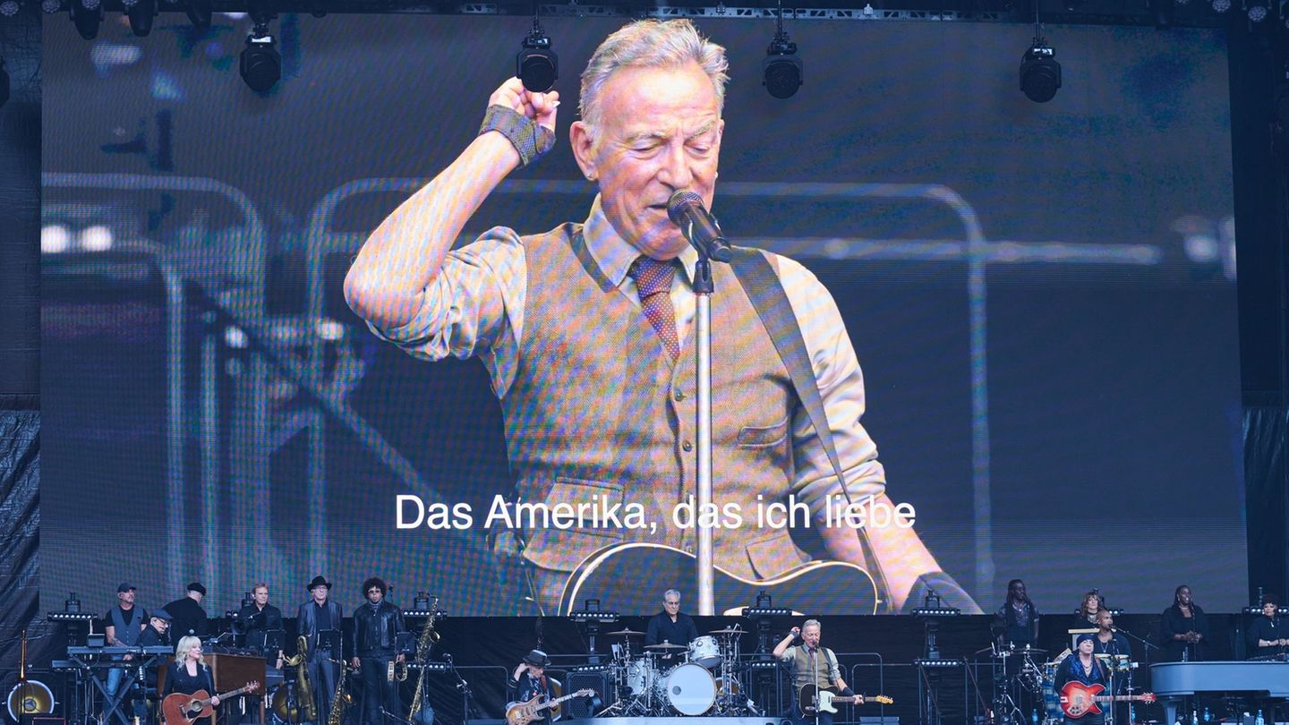 Konzert in Berlin: Bruce Springsteen kritisiert Trumps Umgang mit Demonstranten in Los Angeles