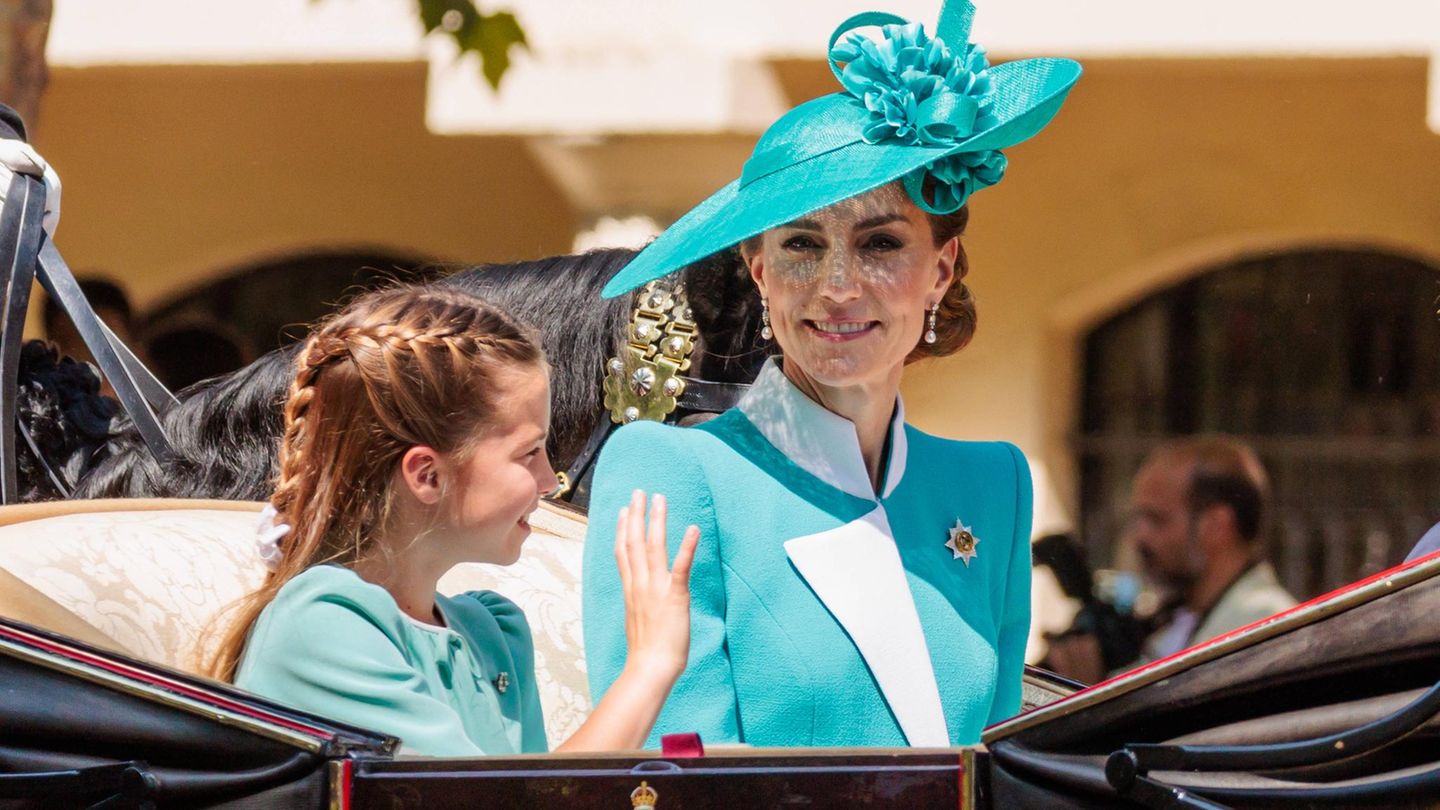 „Trooping the Colour“-Parade: Prinzessin Kate: Mit ihrem Outfit ehrt sie Prinzessin Diana und die Queen